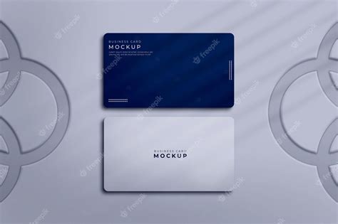 Premium PSD | Round business card mockup design