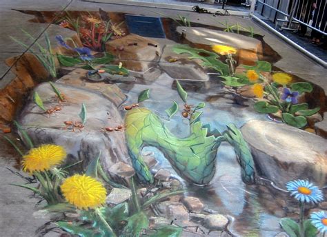 Incite: 3D chalk art