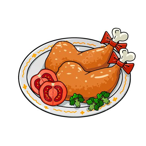 Chicken Legs Clipart PNG Images, Christmas Chicken Leg Cartoon, Christmas, Chicken Legs, Leg PNG ...