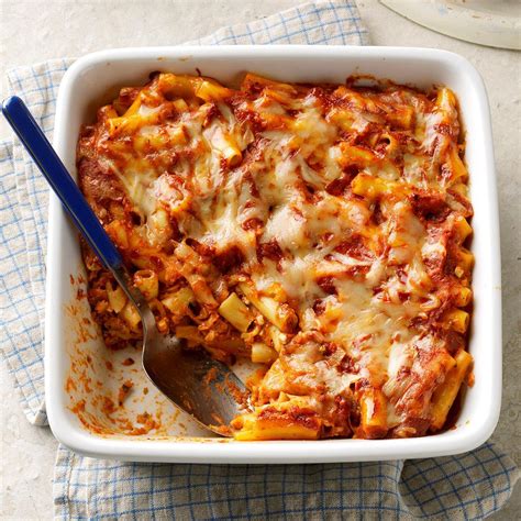 Easy Baked Ziti Recipe With Ground Beef - Diary