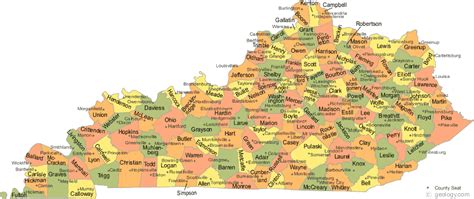 Map Of Counties In Kentucky – Verjaardag Vrouw 2020