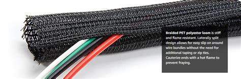 Automotive Braided Wire Loom — Split-Sleeve Wrap | MGI SpeedWare