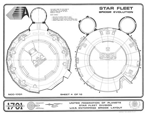 U.S.S. Enterprise 1701 Bridge Blueprints