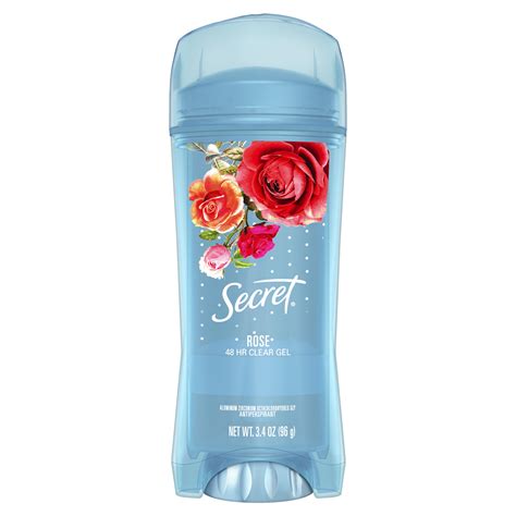 Secret Fresh Clear Gel Antiperspirant Deodorant, Paris Rose, 3.4 Oz. - Walmart.com - Walmart.com