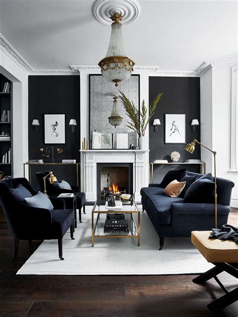 16 black living room ideas to tempt you over to the dark side | Real Homes