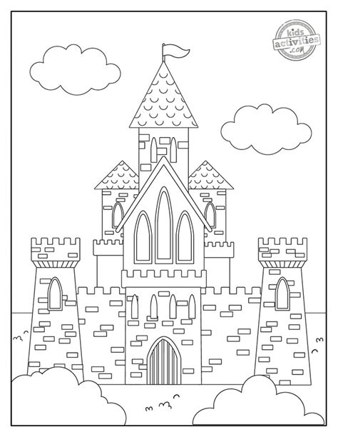 Free Castle Coloring Pages for Kids to Color - The Newspring