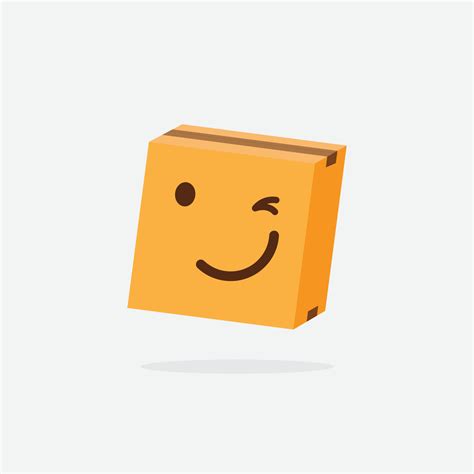 Cardboard box. Funny Box. Box Character. Delivery Box. Box Emoji. 5726125 Vector Art at Vecteezy