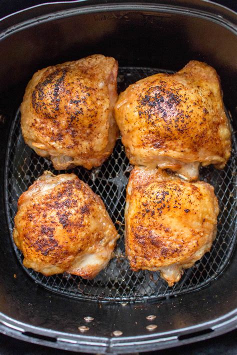 Basic Air Fryer Chicken Thighs - Carmy - Easy Healthy-ish Recipes