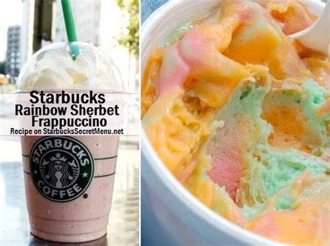 Starbucks Rainbow Sherbet Frappuccino | Starbucks Secret Menu