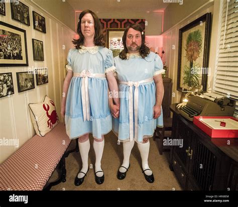 Twins from the shining cosplay Stock Photo - Alamy