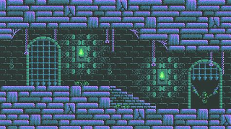 Nightvale Dungeon - Pixel Art Sidescroller Dungeon Tileset | GameDev Market