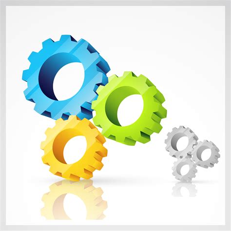 3d Gears Vector Art, Icons, and Graphics for Free Download