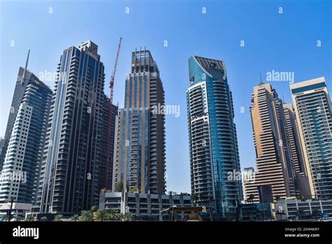 Dubai Marina skyscrapers Stock Photo - Alamy