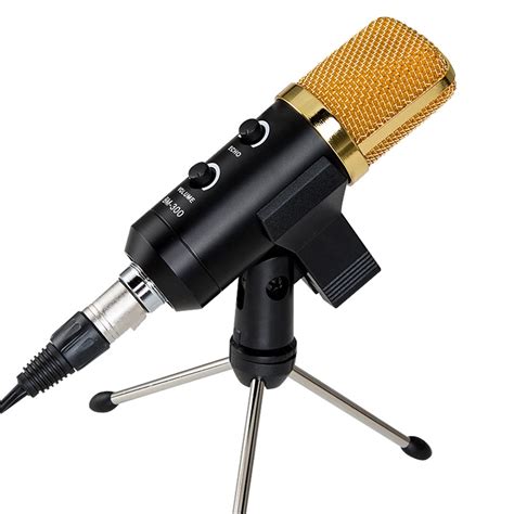 New Black 3.5mm USB Microphone Mic Studio Recording Mic with Shock ...