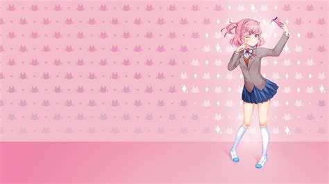 #DDLC Doki Doki Literature Club Natsuki (Doki Doki Literature Club) #1080P #wallpaper # ...