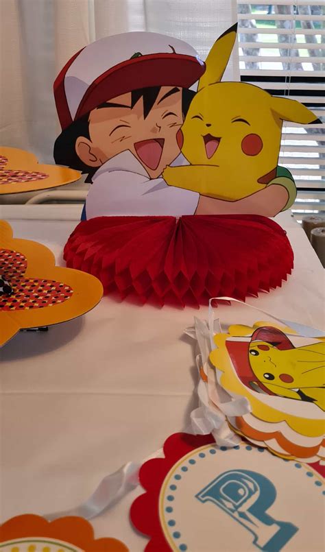 Pokemon Birthday Party Decorations 3 Pc Set Ash Ketchum and Pikachu