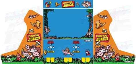 Wide Body Bartop Vinyl Stickerset Donkey Kong Jr. - Arcade-Expert, Your ...