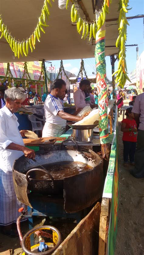 Namma chennai: food stall at @ india tourist and industrial fair 2015, island ground