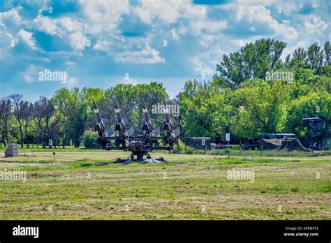 Launcher with four missiles ready to be launched. Surface to air ...