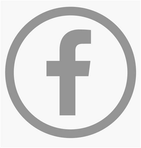 Facebook Logo Gray Png , Png Download - Icon, Transparent Png - kindpng