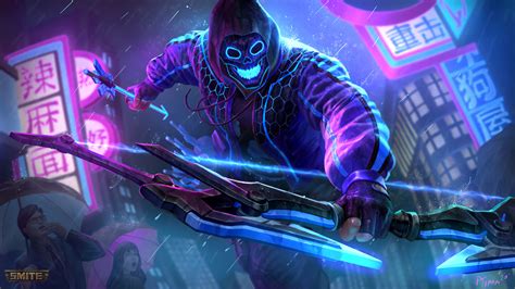 Smite Neon Hero Wallpaper,HD Games Wallpapers,4k Wallpapers,Images,Backgrounds,Photos and Pictures