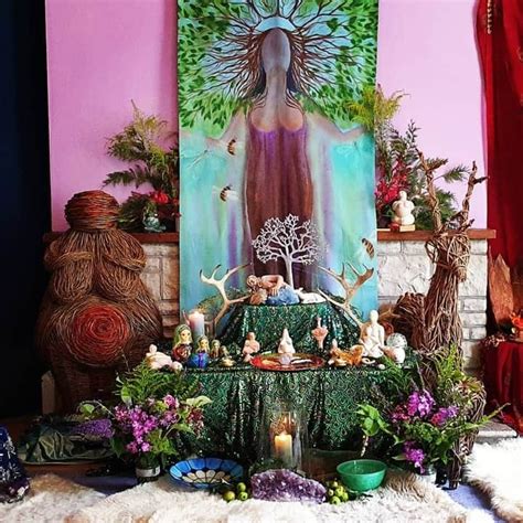 Goddess Altar | Goddess spirituality, Spiritual art, Green witchcraft