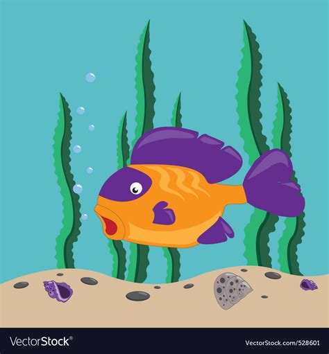 Yellow fish Royalty Free Vector Image - VectorStock