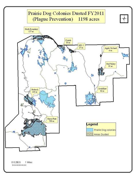 Map of prairie dog town dusting in 2011. | Download Scientific Diagram