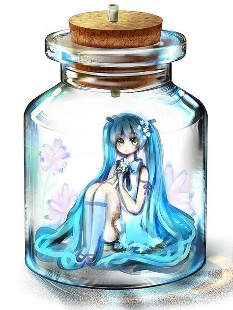 190 Anime in a bottle ideas | anime, bottle, chibi