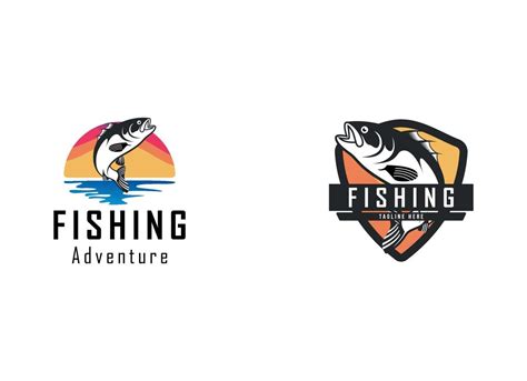 Fishing logo design template illustration . Sport fishing Logo 15312518 Vector Art at Vecteezy