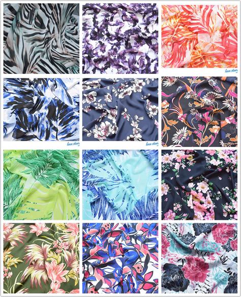 print silk chiffon fabric, soft chiffon thin fabric for dress, long beach dress chiffon clothing ...