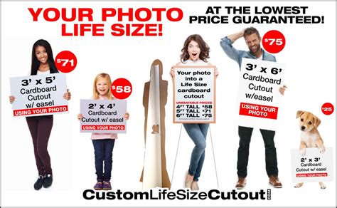 3ft Tall Custom Cardboard Cutout - Lowest Price Guarantee – Custom Life Size Cutout