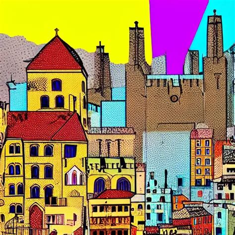 pop art medieval cityscape | Stable Diffusion | OpenArt