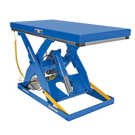 Vestil 3,000 lb. 30 in. x 60 in. Electric Hydraulic Scissor Lift Table EHLT-3060-3-43 - The Home ...