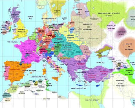 World Map In 1500 Ad - Tourist Map Of English