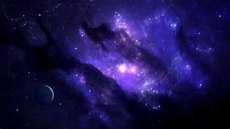 HD wallpaper: blue and purple galaxy, digital art, space, planet, stars | Wallpaper Flare