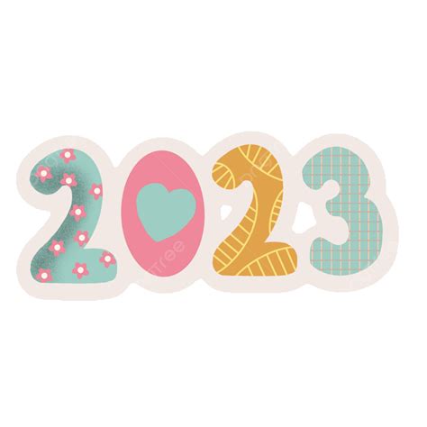 Number Of 2023, Number, Decorative, Fun PNG Transparent Clipart Image and PSD File for Free Download