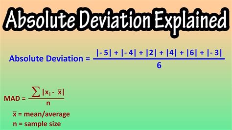 Mean Deviation Formula