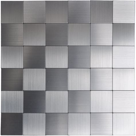 Self-adhesive Metal Tiles 10 Pcs Stainless Peel and Stick Backsplashes ...