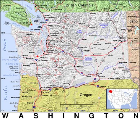 WA · Washington · Public Domain maps by PAT, the free, open source, portable atlas