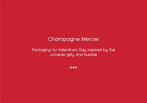 Champagne Mercier on Behance