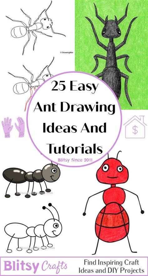 25 Easy Ant Drawing Ideas - How to Draw an Ant