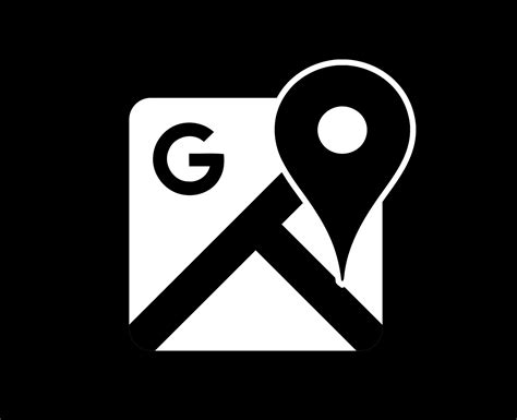 Google Maps Icon Black And White - Adrian Kristine