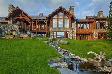 Pin by Garrett Jones on exterior | Mountain house design, New england colonial, Small log cabin