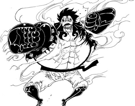 One Piece Luffy Gear 5 Drawing Fanart Gear 4th Luffy By Me | Images and ...