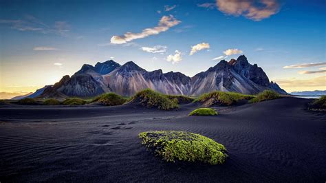 Download Cool Landscape With Black Sand Wallpaper | Wallpapers.com