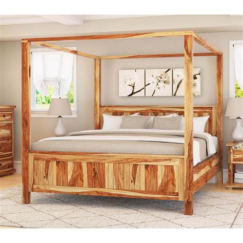 Rustic Canopy Bed Frame - 25 canopy beds that will give you major bedroom envy.