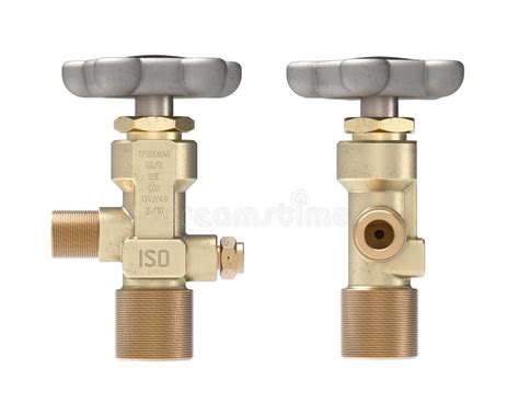 Cylinder Valves for Compressed Natural Gas Isolated on White Background Stock Illustration ...