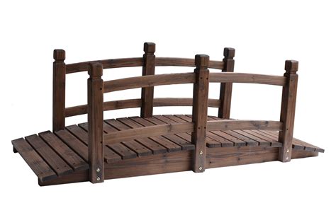 NEW 5 FT WOODEN GARDEN POND BRIDGE WBR110 – Uncle Wiener's Wholesale