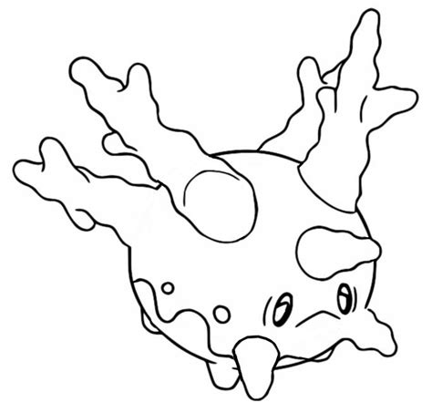 Coloring page Pokémon Sword and Shield Galarian Forms : Galarian Corsola 7